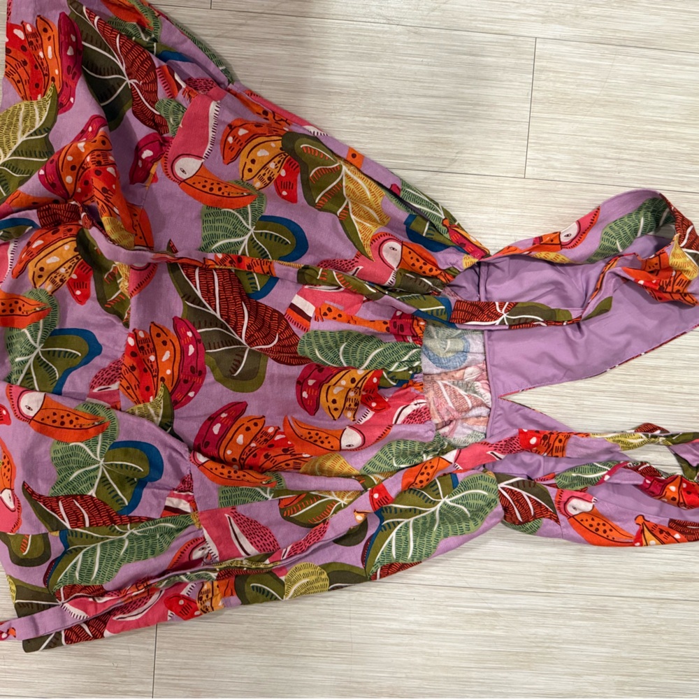 House of Harlow 1980 Pink Tropical Print Toucan Dress - Picture 4 of 5